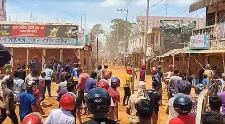 পাওনা টাকা নিয়ে বাহুবলে মিরপুর বাজারে সাত গ্রামবাসীর সংঘর্ষ ,আহত শতাধিক